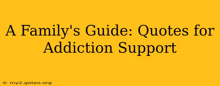 A Family's Guide: Quotes for Addiction Support