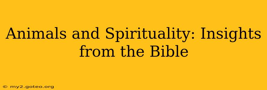 Animals and Spirituality: Insights from the Bible