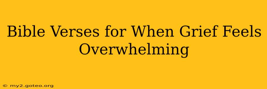 Bible Verses for When Grief Feels Overwhelming