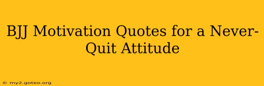 BJJ Motivation Quotes for a Never-Quit Attitude