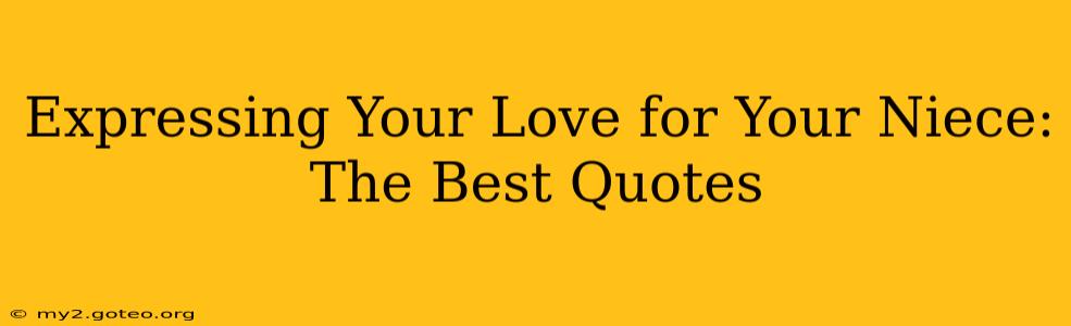Expressing Your Love for Your Niece: The Best Quotes