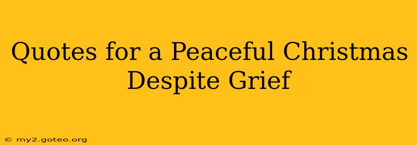 Quotes for a Peaceful Christmas Despite Grief