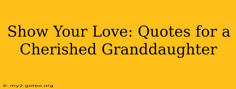 Show Your Love: Quotes for a Cherished Granddaughter