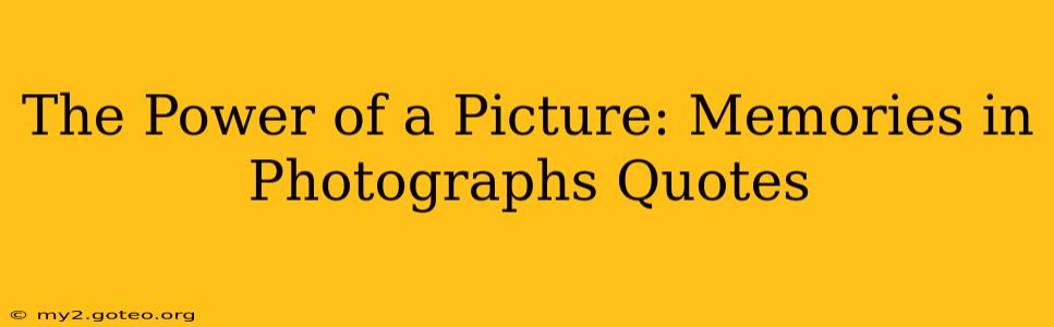 The Power of a Picture: Memories in Photographs Quotes