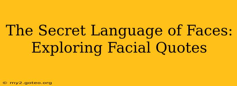 The Secret Language of Faces: Exploring Facial Quotes