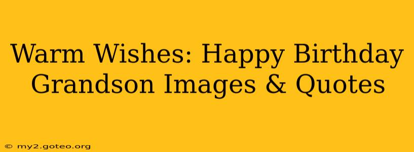 Warm Wishes: Happy Birthday Grandson Images & Quotes