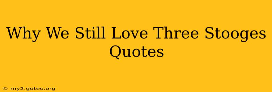 Why We Still Love Three Stooges Quotes